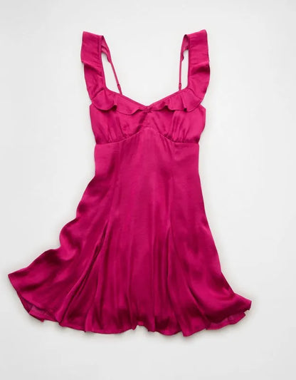 AE Babydoll Ruffle Strap Mini Dress