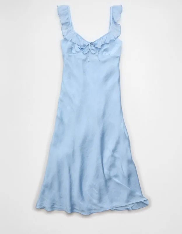 AE Ruffle Strap Midi Dress