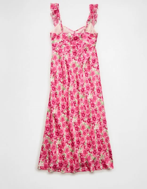 AE Ruffle Strap Midi Dress