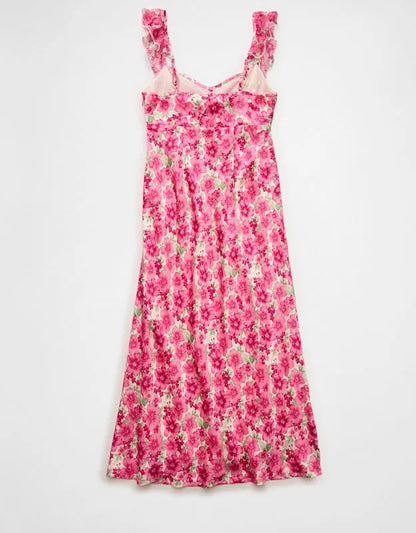 AE Ruffle Strap Midi Dress