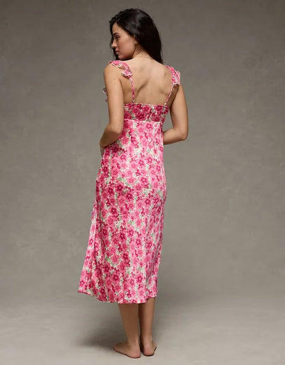 AE Ruffle Strap Midi Dress