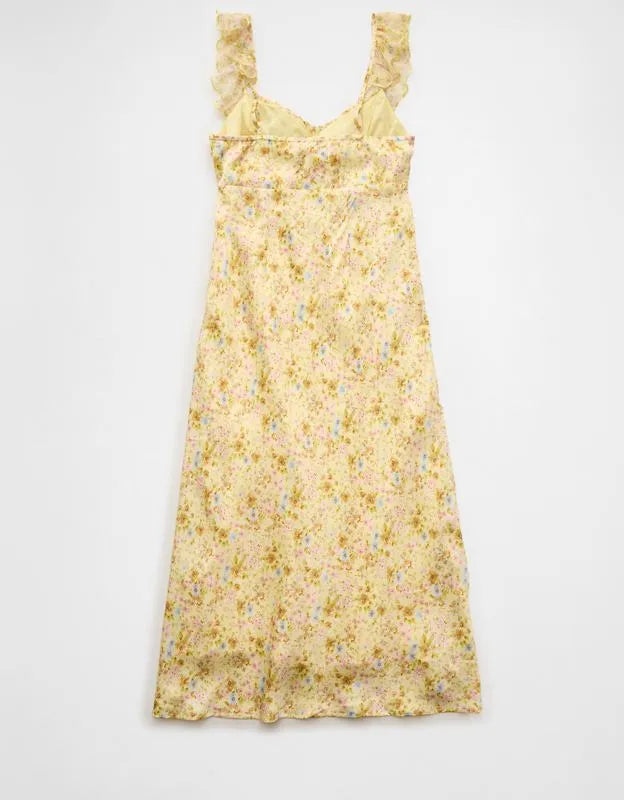 AE Ruffle Strap Midi Dress