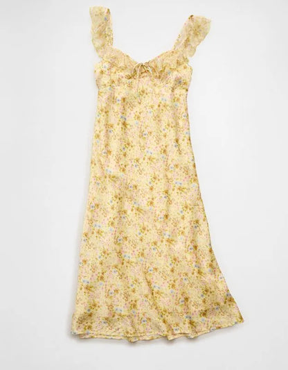 AE Ruffle Strap Midi Dress