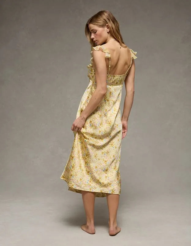 AE Ruffle Strap Midi Dress