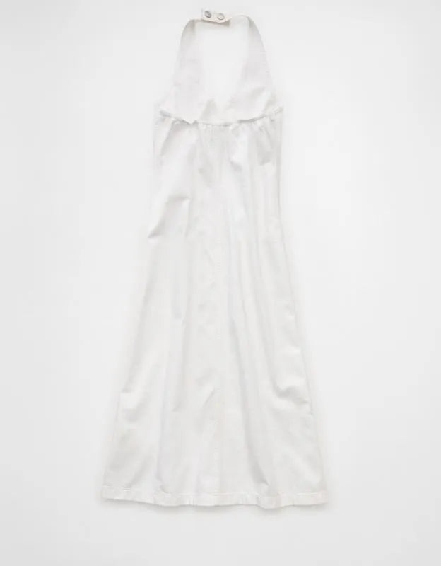 AE Denim Halter Midi Dress