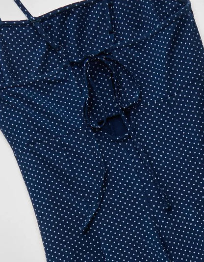 AE Knit Tie-Back Godet Midi Dress