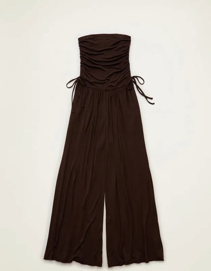 AE Strapless Side-Tie Knit Jumpsuit