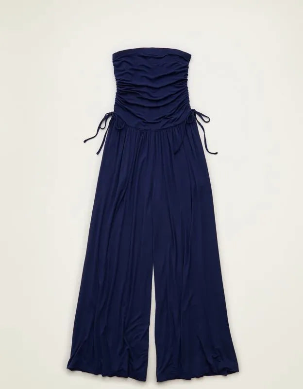 AE Strapless Side-Tie Knit Jumpsuit
