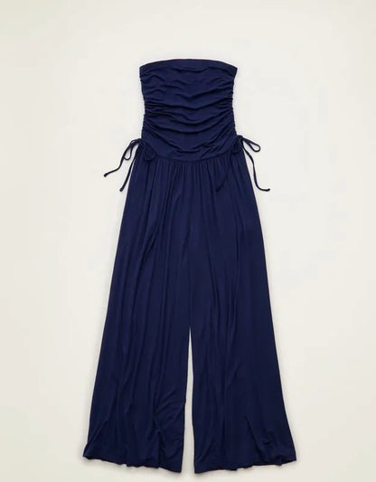 AE Strapless Side-Tie Knit Jumpsuit