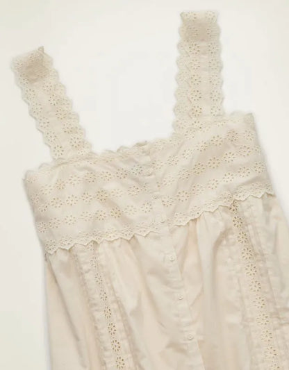 AE Embroidered Babydoll Mini Dress