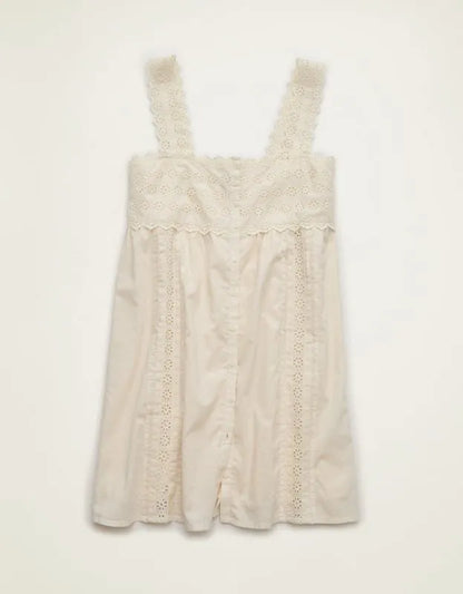 AE Embroidered Babydoll Mini Dress