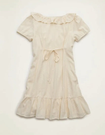 AE V-Neck Ruffle Collar Mini Dress
