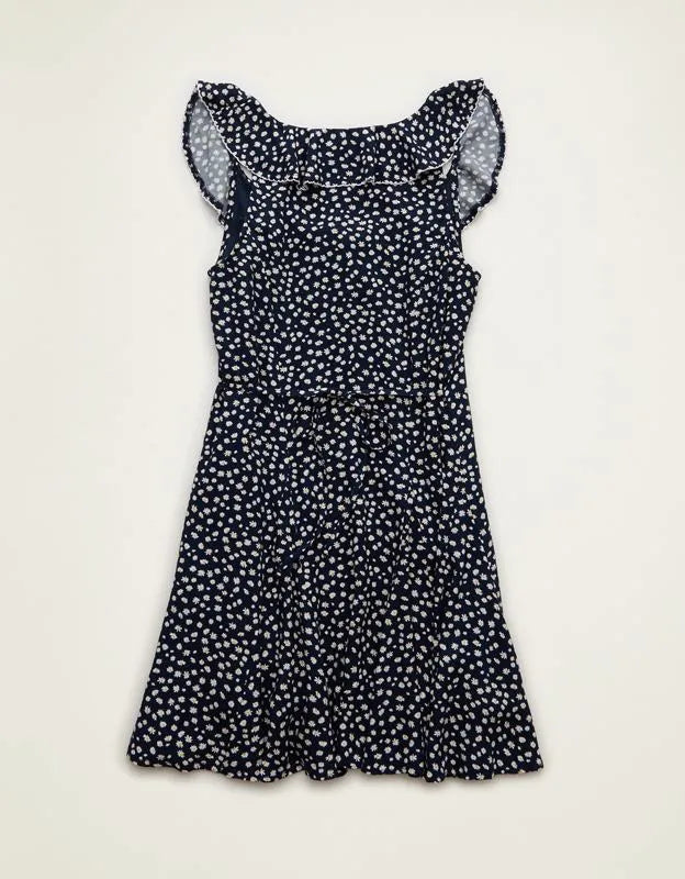 AE Ruffle Collar Mini Dress