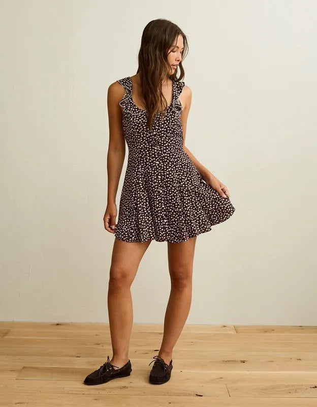 AE Ruffle Collar Mini Dress