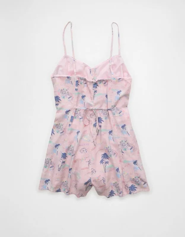 AE Pride Button-Front Flowy Romper