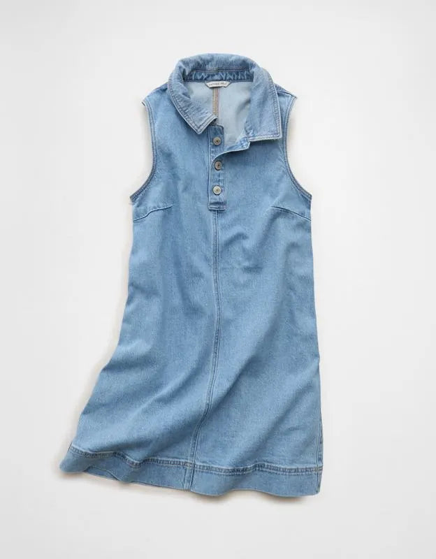 AE Denim Polo Mini Dress