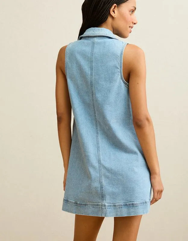 AE Denim Polo Mini Dress