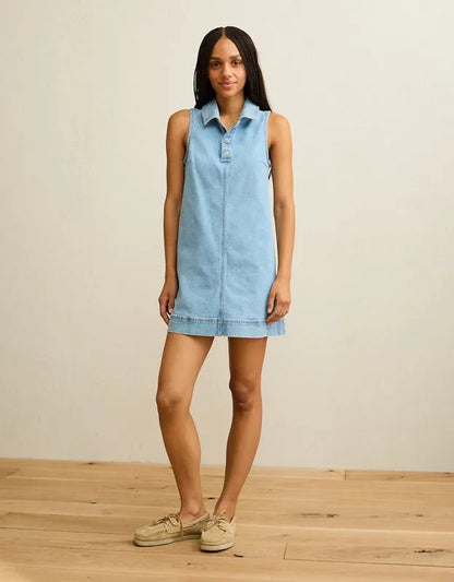 AE Denim Polo Mini Dress