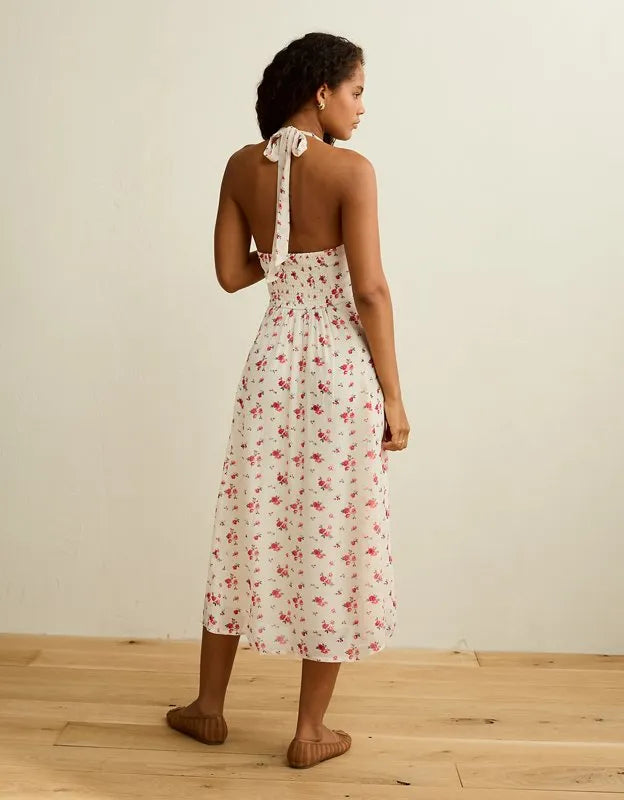 AE V-Neck Corset Maxi Dress