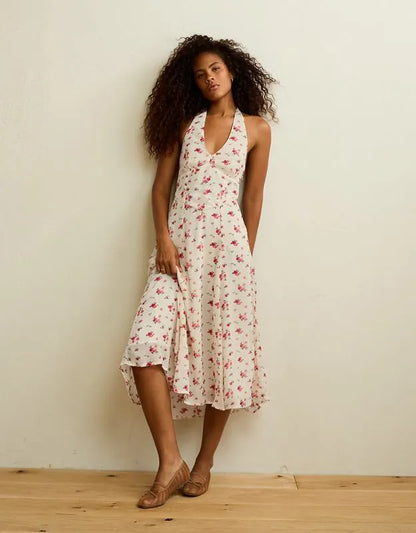 AE V-Neck Corset Maxi Dress