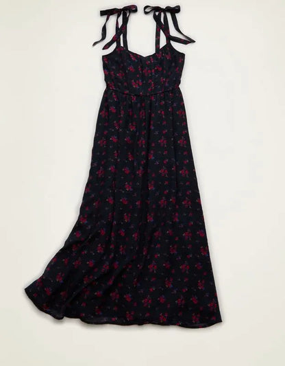 AE Scoop Neck Corset Midi Dress