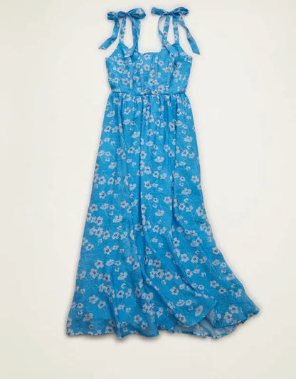 AE Scoop Neck Corset Midi Dress