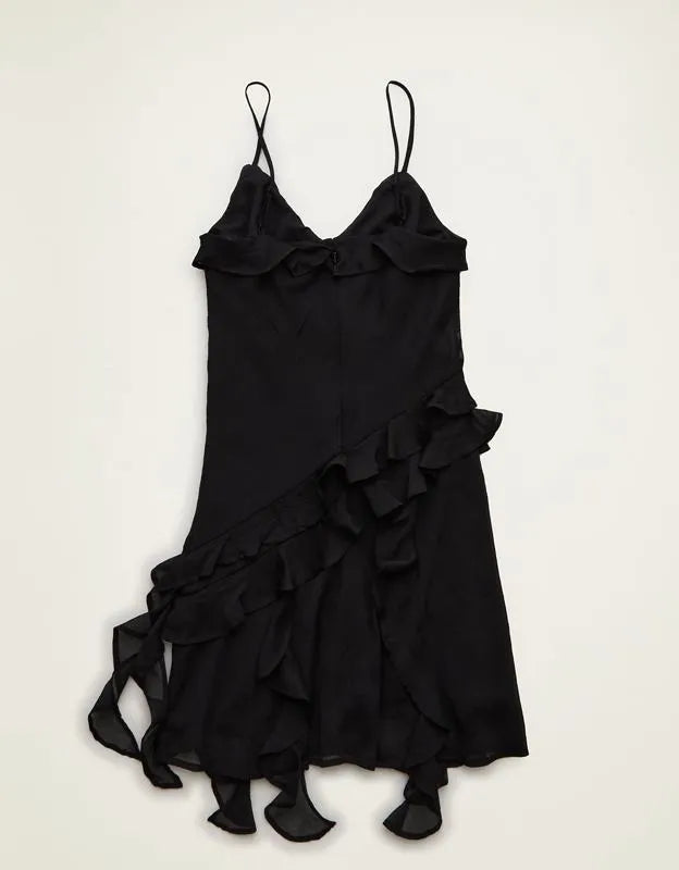 AE Asymmetrical Ruffle Mini Dress