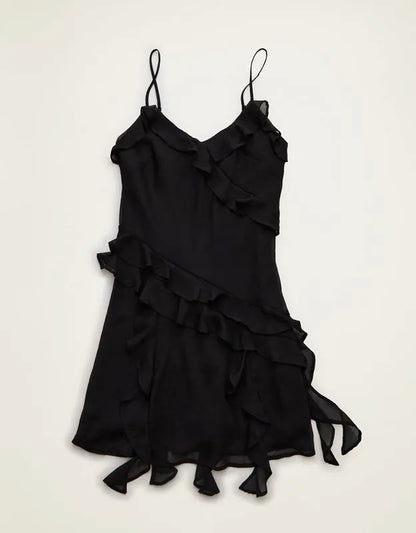 AE Asymmetrical Ruffle Mini Dress