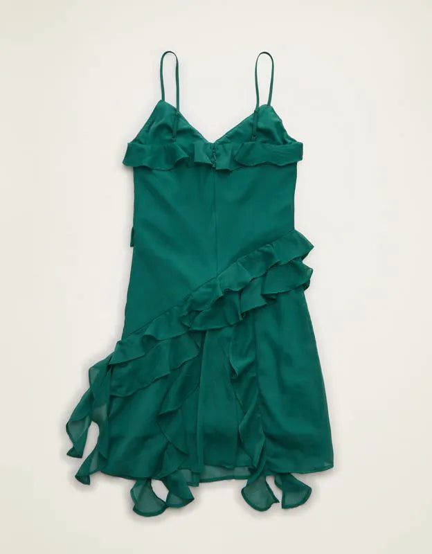 AE Asymmetrical Ruffle Mini Dress
