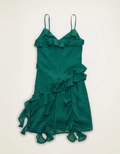 AE Asymmetrical Ruffle Mini Dress
