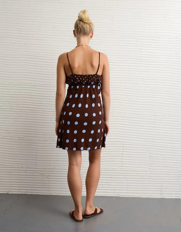 AE Tie-Front Slip Mini Dress