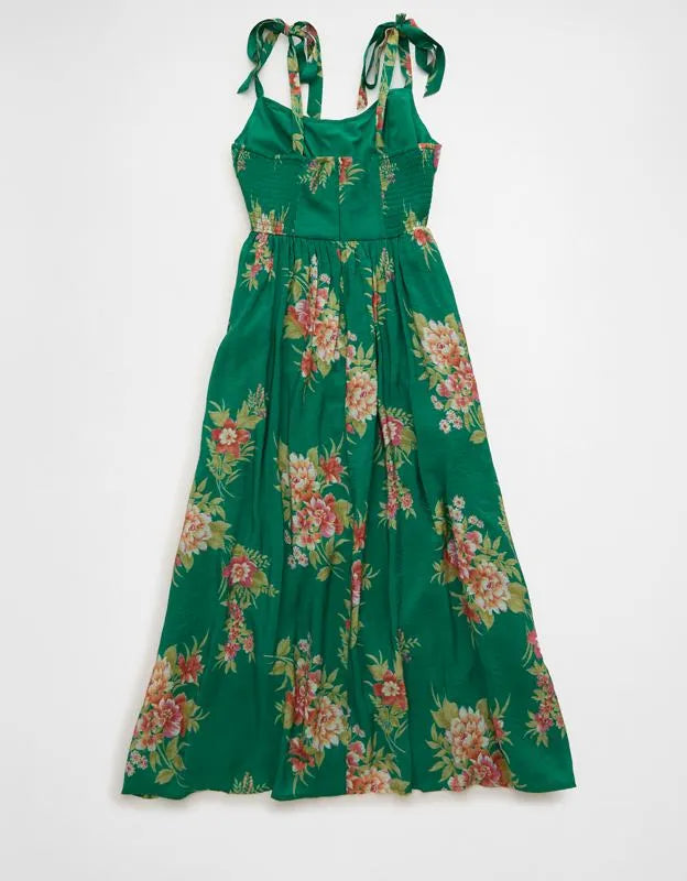 AE Tie-Strap Corset Maxi Dress