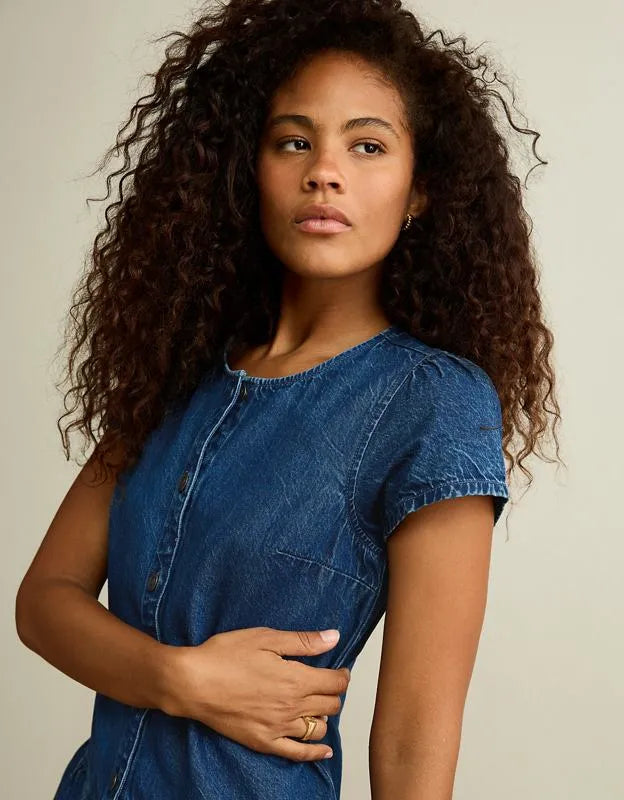 AE Short-Sleeve Peplum Mini Dress
