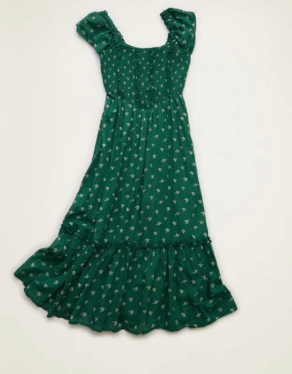 AE Short-Sleeve Midi Dress
