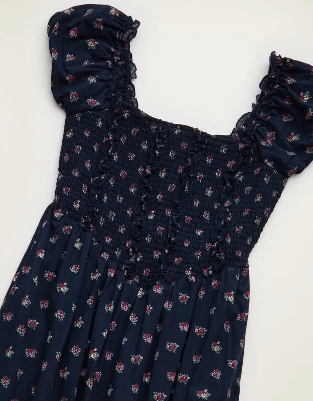 AE Short-Sleeve Midi Dress