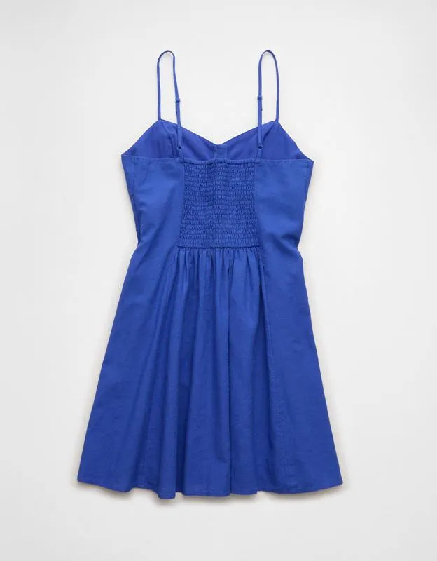 AE Sweetheart Button-Up Mini Dress