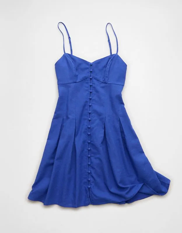 AE Sweetheart Button-Up Mini Dress