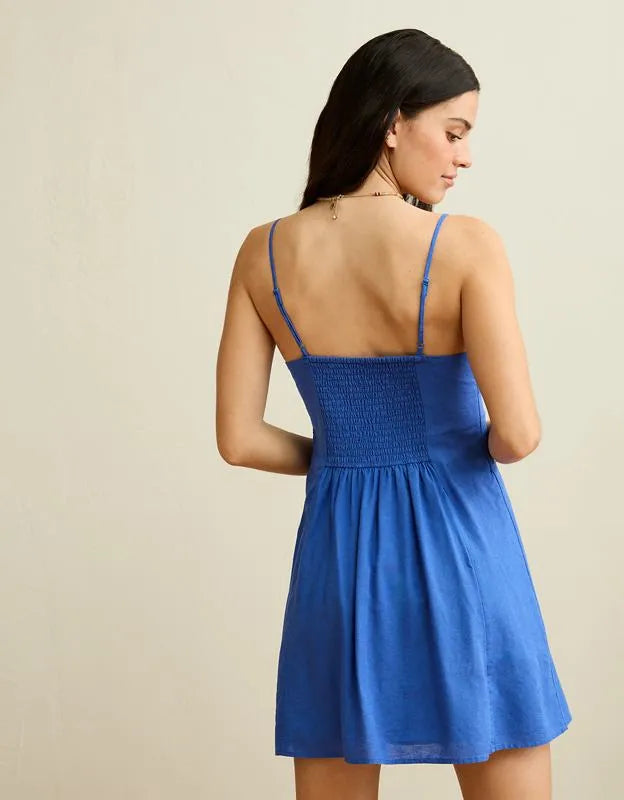AE Sweetheart Button-Up Mini Dress