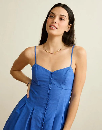 AE Sweetheart Button-Up Mini Dress
