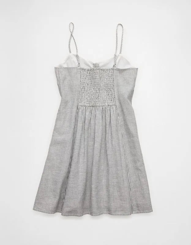 AE Sweetheart Button-Up Mini Dress