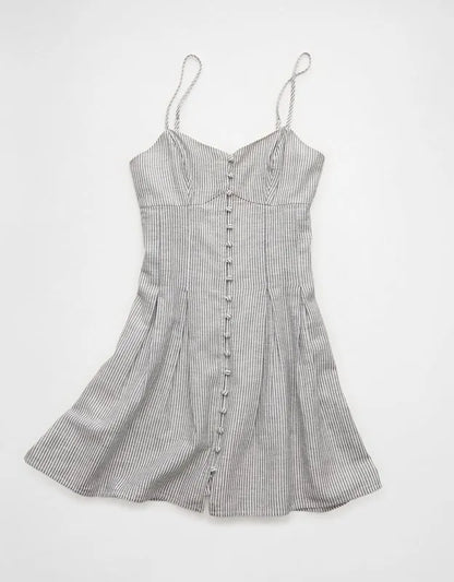 AE Sweetheart Button-Up Mini Dress