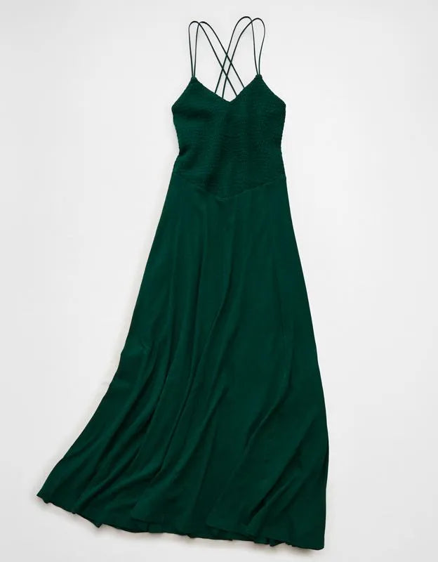 AE Sunchaser Smocked Maxi Dress
