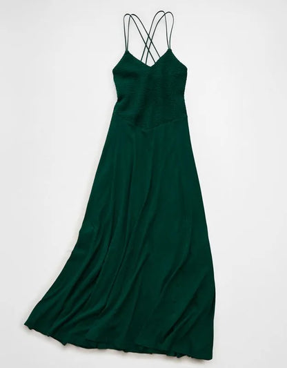 AE Sunchaser Smocked Maxi Dress