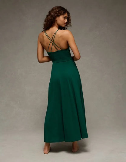 AE Sunchaser Smocked Maxi Dress