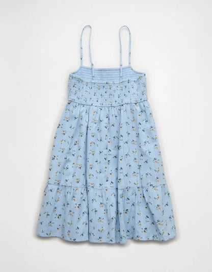 AE Floral Smocked Babydoll Mini Dress