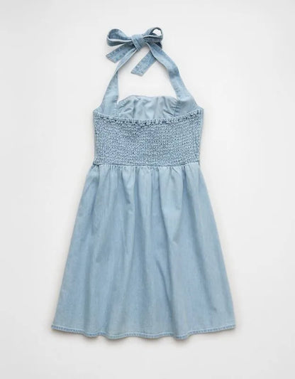 AE Halter Square Neck Mini Dress