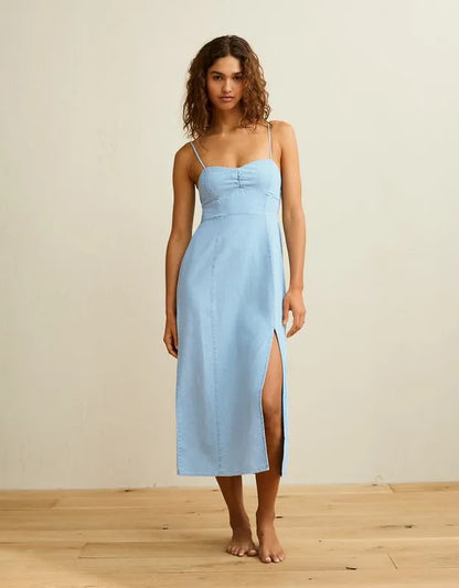 AE Sweetheart Slit Midi Dress