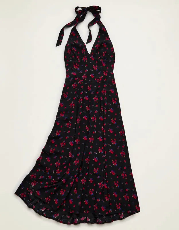 AE V-Neck Corset Maxi Dress