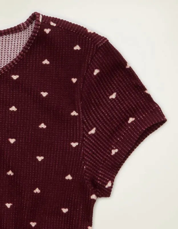 AE Luxe Plush Waffle Baby Tee