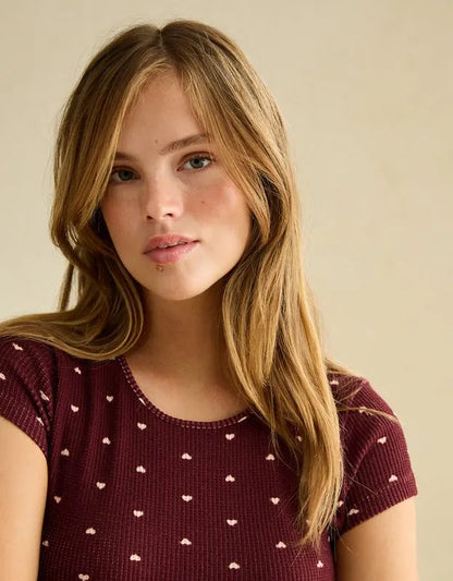 AE Luxe Plush Waffle Baby Tee